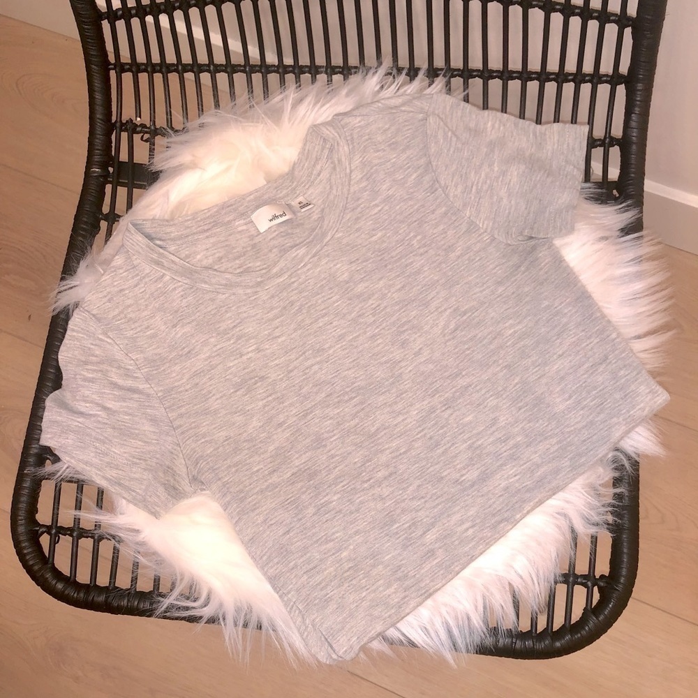 4 for $40 - Aritzia Wilfred T-shirt Bodysuit - Grey
